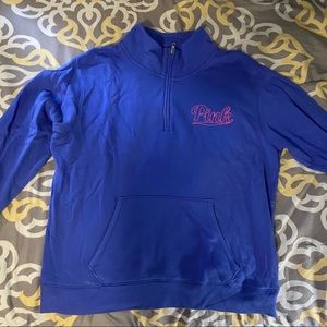 PINK 1/4 zip sweatshirt